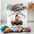 It's Not Hoarding If It's Yarn, Yarn Basket - Personalized Basket