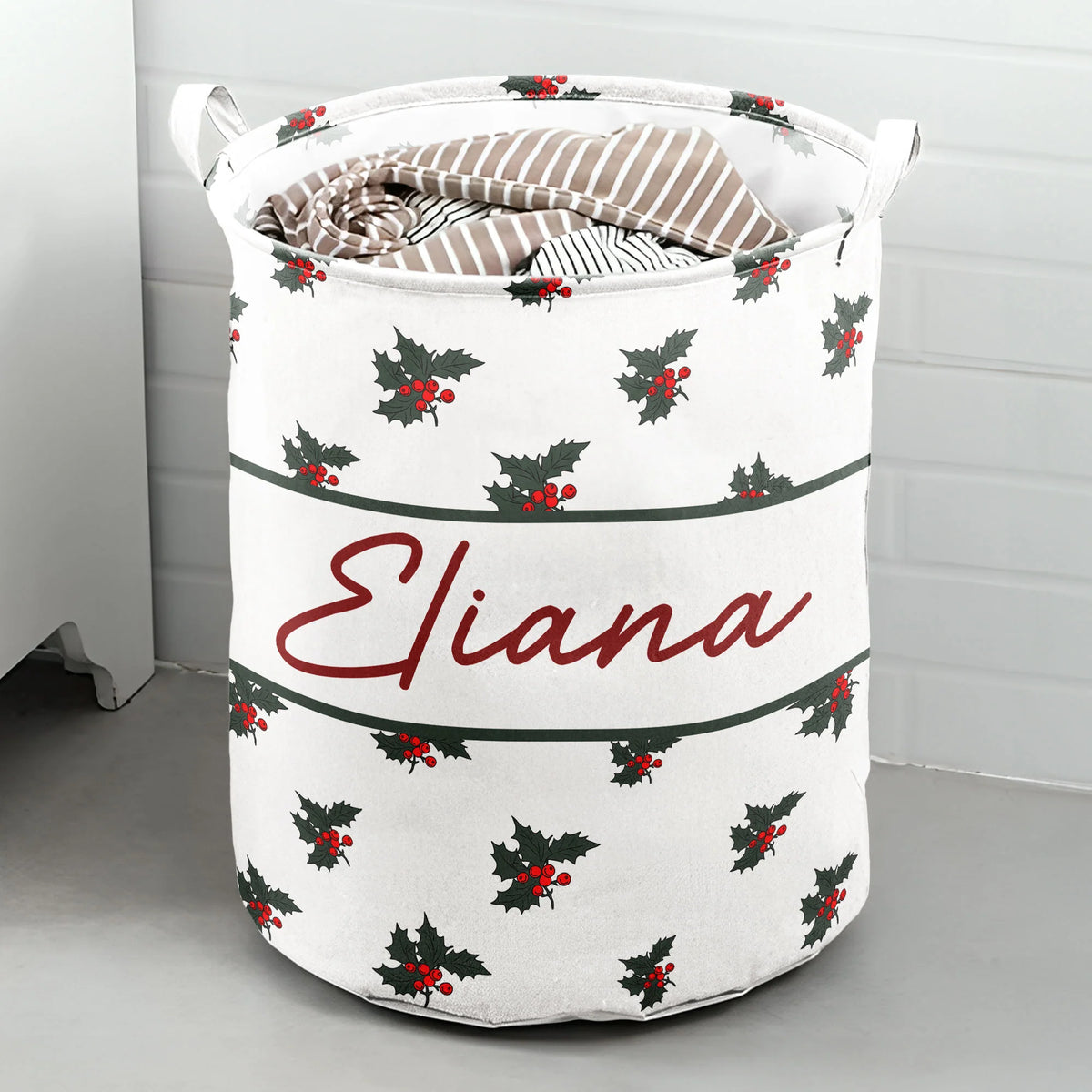 Custom Name & Birth Flower For You - Personalized Laundry Storage Basket