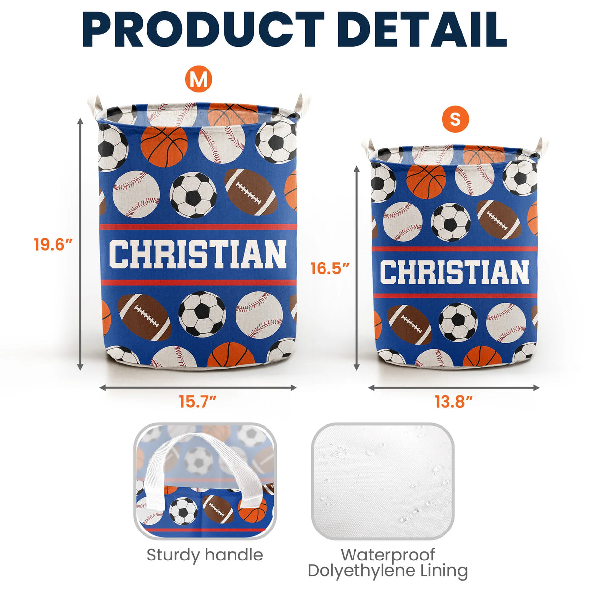Kids Sports - Personalized Storage Basket