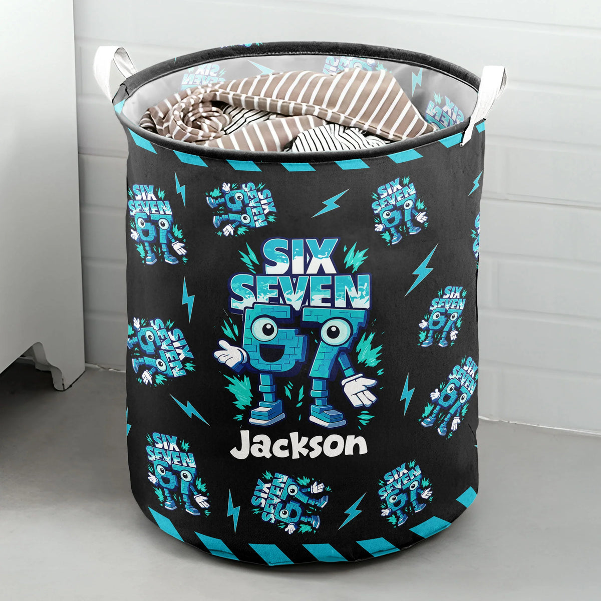 Brainrot Six Seven Kid Gaming - Personalized Basket