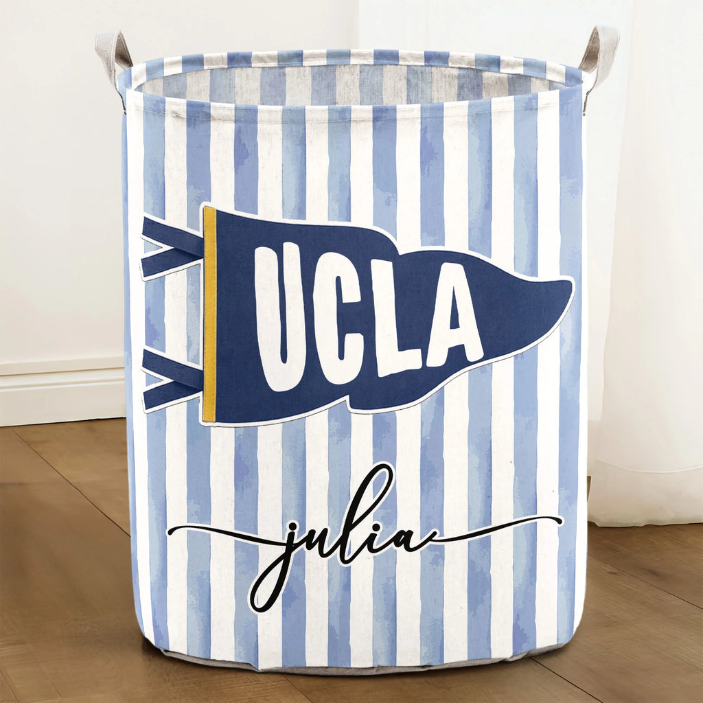 Custom School Pennant Flag - Personalized Basket