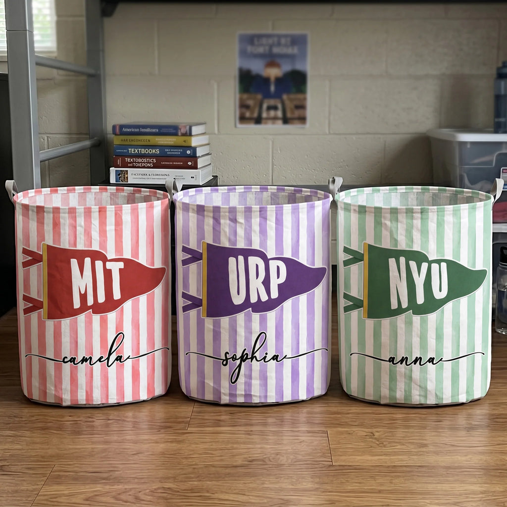 Custom School Pennant Flag - Personalized Basket